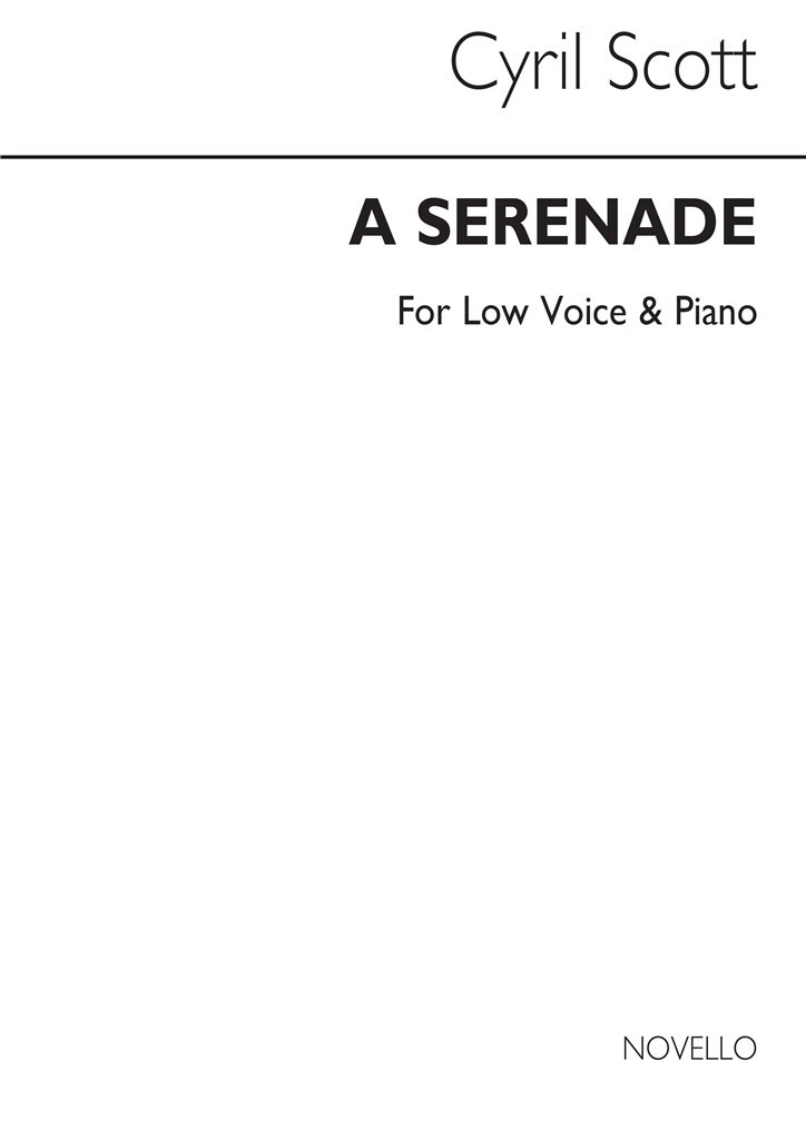 A Serenade Op61 No.1-low Voice/Piano (Key-d)